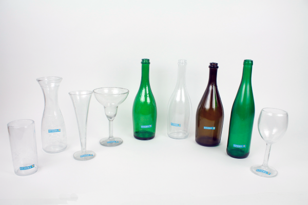 Champagnerflasche 0,7 l - weiß